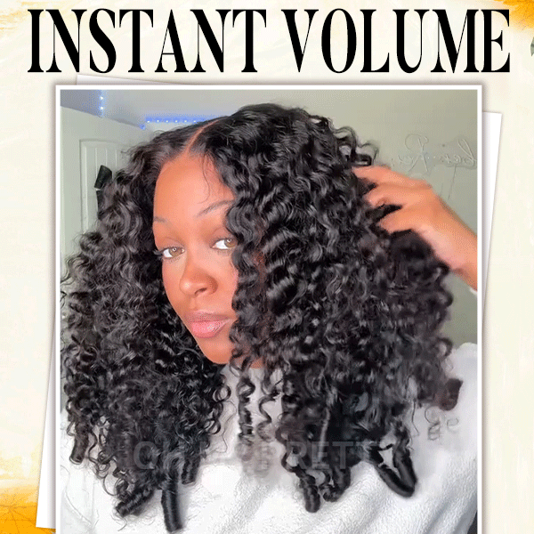 Wear Go 13x6 Burmese Curly Glueless Wig HD Lace Front Wig Real Ear To Ear With Invisi Draw-string Wig