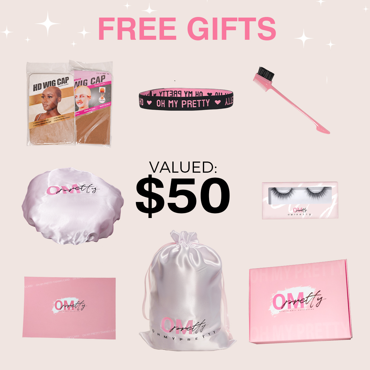 OhMyPretty loose deep wave half wig free gifts