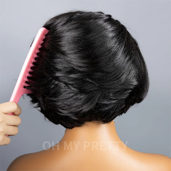 Chic Style Wear Go Blow Out Straight Bob 7x5 HD Lace Glueless Wig Pre-Bleached Tiny Knots