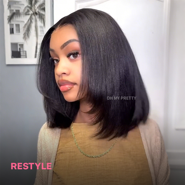 M Cap Yaki Straight 9x6 Wear Go Wig Pre-Bleached Tiny Knots Glueless Wig Flash Sale