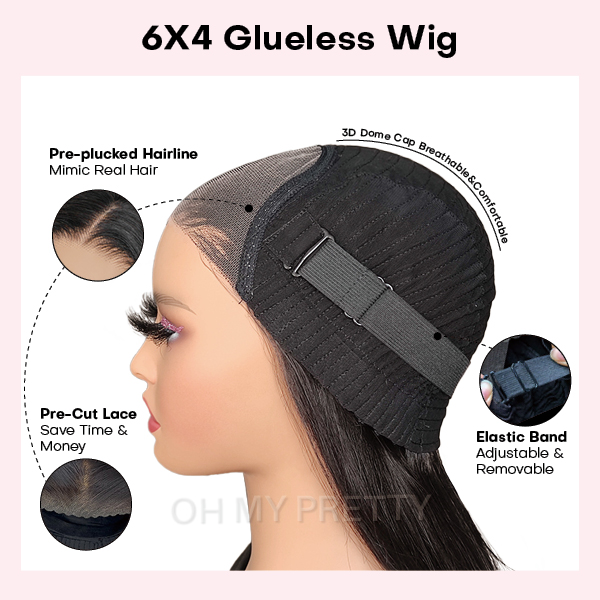 Flash Sale | Glueless Deep Wave Wear Go 6x4 HD Lace Wig With Pre-plucked Edges