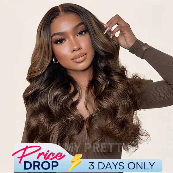 New In Balayage Highlight Body Wave 9x6 Tpart Lace Wear Go Glueless Wig Human Hair Wig Pre Bleached
