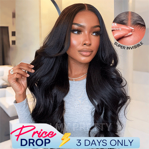 Face-Framing Trendy Layers Pre-Everything M Cap Wear Go Upgraded Body Wave Glueless 9x6 Lace Wig Pre plucked &Pre Bleached & Pre Cut