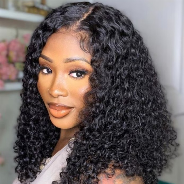 OhMyPretty Wear Go Water Wave Bob 6x4 HD Lace Wig Glueless Short Wig 100% Human Hair Beginner Friendly