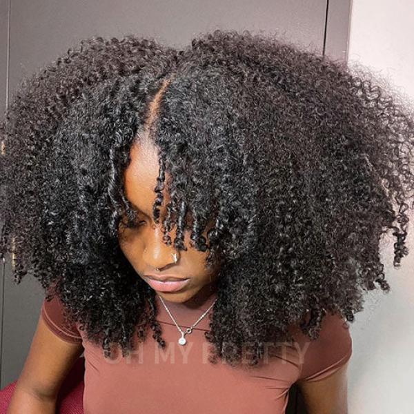 OMpretty I Part Glueless Wig With Elastic Drawstring Beginner Friendly