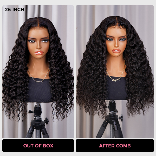 [Model Length = $145] New In Loose Curly M-Cap 9x6 Wear Go Wig Pre-Bleached Knots Loose Deep Glueless Wig