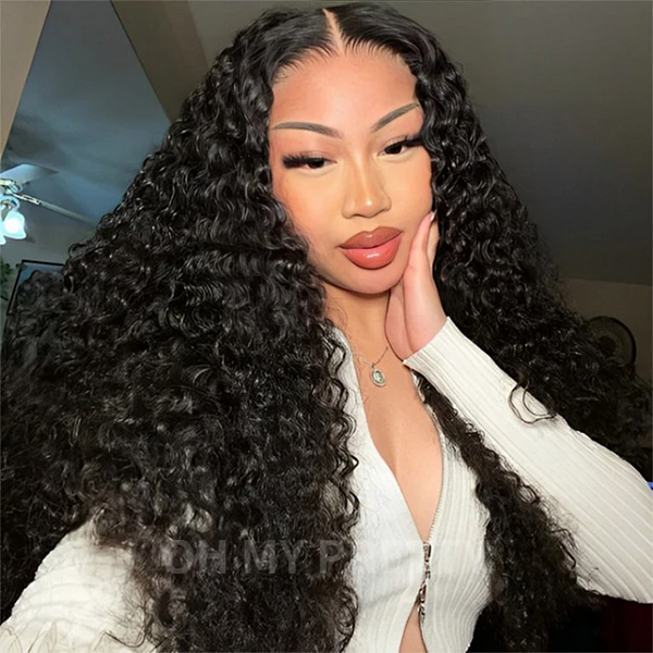 26Inch Glueless Water Wave Wear Go 7x5 Lace Wig With Pre-plucked Edges Super Pre-bleached Knots Secure 3D Dome Cap Crazy Clearance Sale