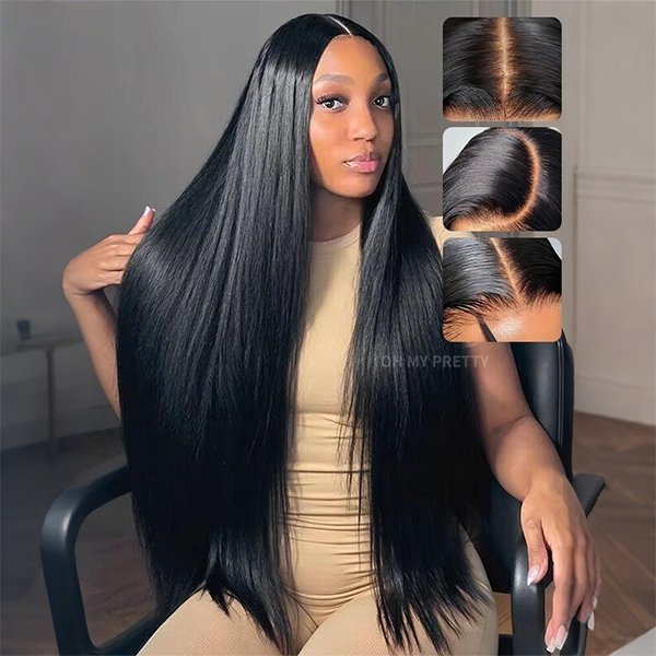 $159 Get 2 Wigs | Glueless Straight Wear Go 7x5 HD Lace Wig With Pre-Plucked Natual Hairline Pre-Cut Lace Tiny Knots With Draw-strings