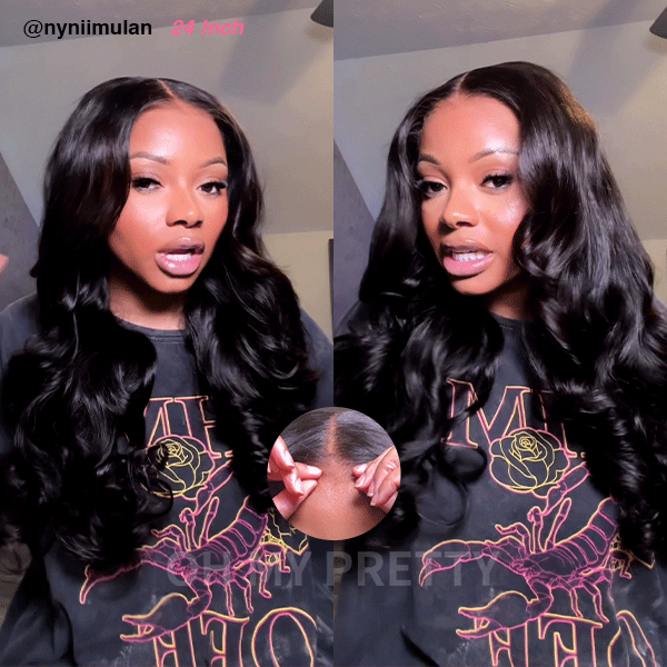 24 inch body wave layered m cap wigs