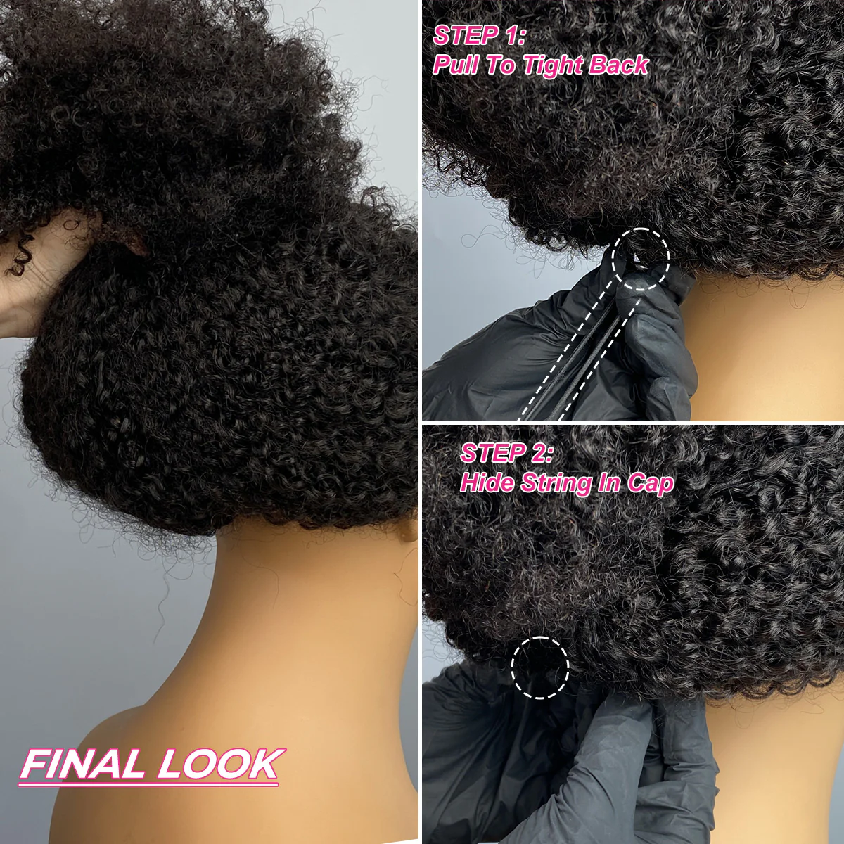 water wave v part wig protective hairstyles