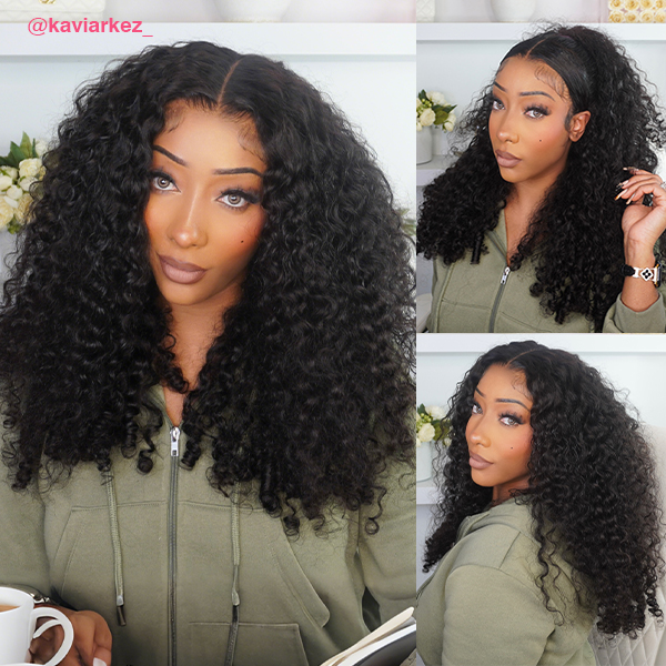 Voluminous & Bouncy Burmese Curly  M-Cap 9x6 Draw-strings Wear Go Wig Bleached Knots Glueless Wig