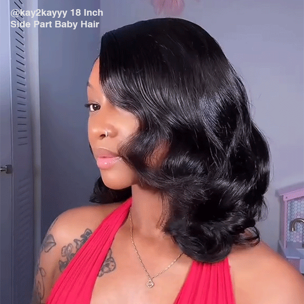 Side Part Layer Cut Body Wave 9x6 M Cap Wear Go Glueless Wig With Baby Hair Pre Bleached Single Knots Pre Cut Lace Pre Plucked Hairline