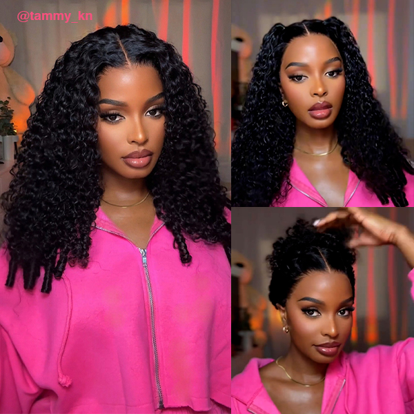 Voluminous & Bouncy Burmese Curly  M-Cap 9x6 Draw-strings Wear Go Wig Bleached Knots Glueless Wig