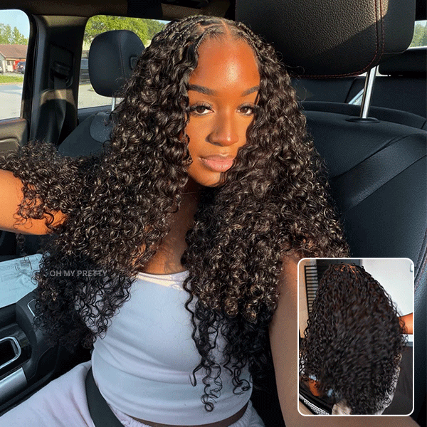Burmese Curly Crochet Human Hair for Natural Boho Braids Miracle Knots Ready Time-Saving Pre-Separated Tangle Free