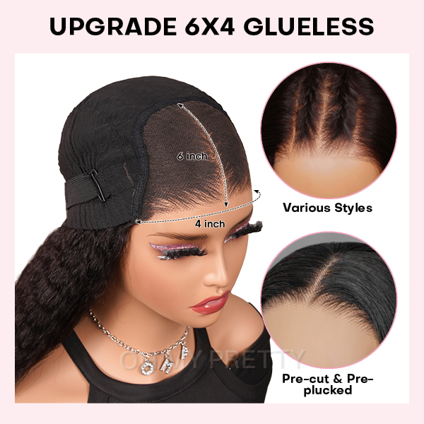 Flash Sale | Glueless Deep Wave Wear Go 6x4 HD Lace Wig With Pre-plucked Edges
