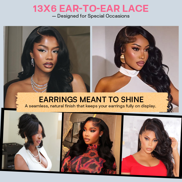 Luxury Wear Go 13x6 Body Wave Glueless Wig HD Lace Front Wig With Invisi Draw-strings