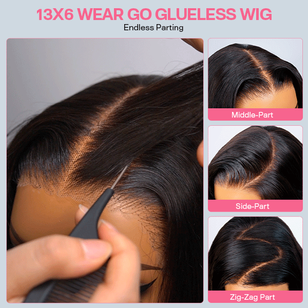 Luxury Wear Go 13x6 Body Wave Glueless Wig HD Lace Front Wig With Invisi Draw-strings