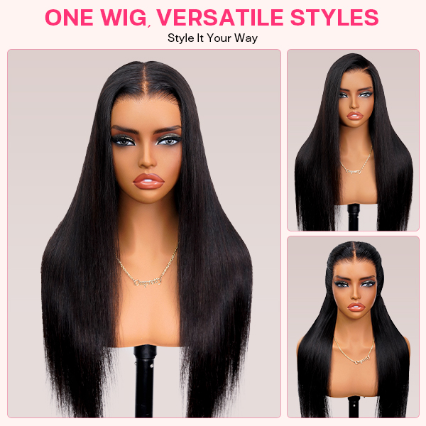 Luxury Wear Go 13x6 Silky Straight Glueless Wig HD Lace Front Wig With Invisi Draw-strings