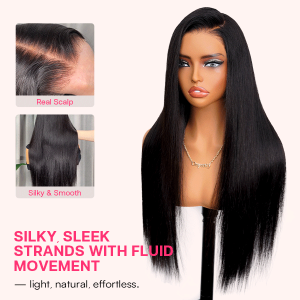 Luxury Wear Go 13x6 Silky Straight Glueless Wig HD Lace Front Wig With Invisi Draw-strings