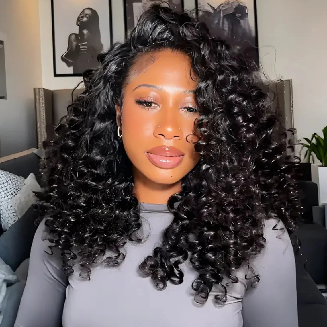 Wand Curls Yaki Straight 3 In 1 Half Wig Drawstring Band Flip Over Wear Go Wig For Beginner Invisible Hairline Flash Sale