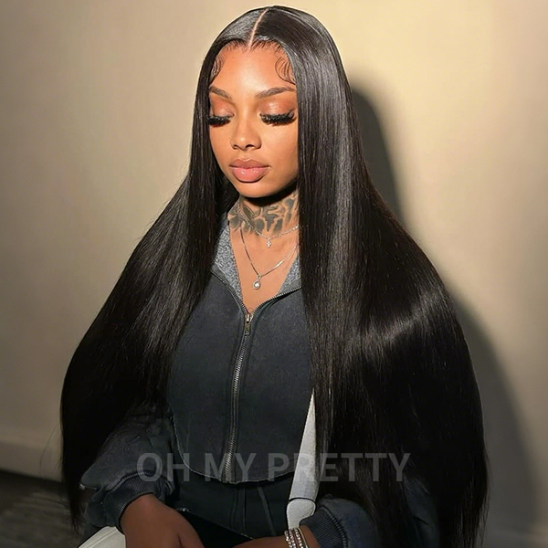 Wear Go 13x6 Silky Straight Glueless Wig HD Lace Front Wig With Invisi Draw-strings