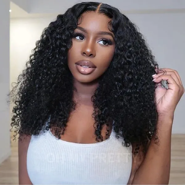 Kinky Curly Human Hair Wig 13*6 Lace Front Wig