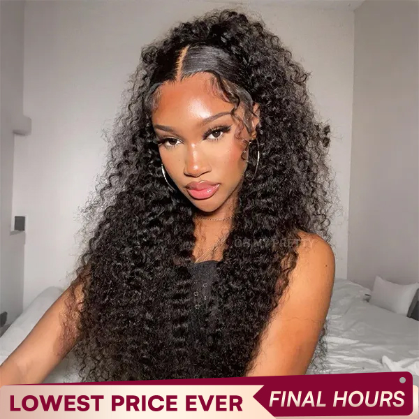 Luxury Wear Go 13x6 Water Wave Glueless Wig HD Lace Front Wig Real Ear To Ear With Invisi Draw-string Wig