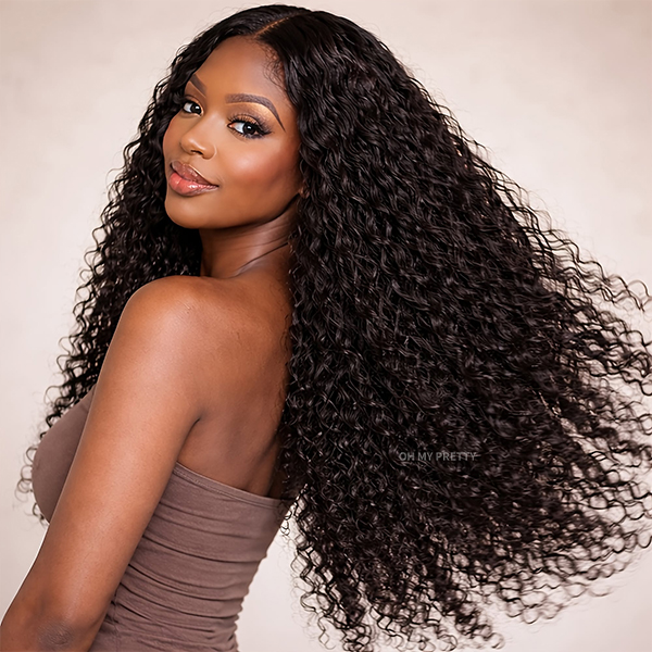Luxury Wear Go 13x6 Water Wave Glueless Wig HD Lace Front Wig Real Ear To Ear With Invisi Draw-string Wig