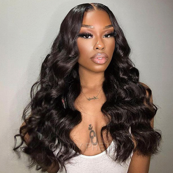 Pre-Cut&Plucked HD Lace Ocean Wave 6x4 Glueless Wear Go Wig Sale