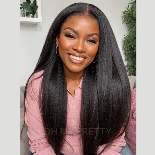OMpretty I Part Glueless Wig With Elastic Drawstring Beginner Friendly