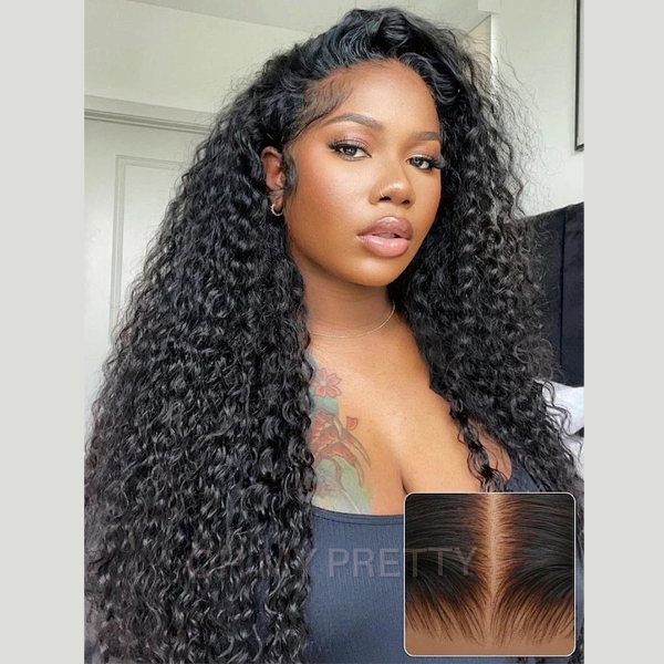 OhMyPretty Water Wave 13x4 Lace Front Wig with Pre-plucked Edges