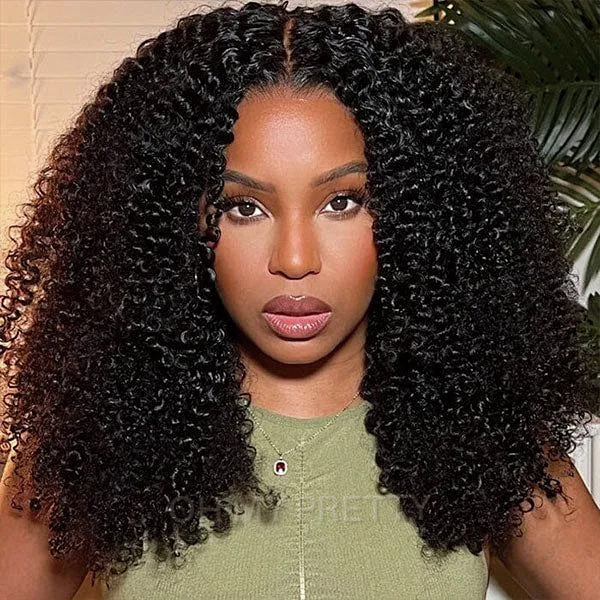 Kinky Curly Human Hair Wig 13*6 Lace Front Wig