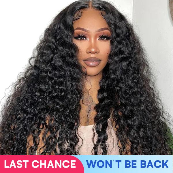 OhMyPretty Wear Go Glueless Deep Wave 9x6 Lace Wig M Cap Pre-Bleached Mini Knots Pre-Plucked