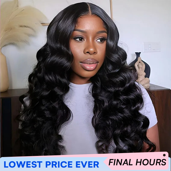 OhMyPretty Wear Go Glueless 9x6 Lace Ocean Wave Wig M Cap Pre-Bleached Tiny Knots Pre-Plucked Natural Hairline Wig 100% Human Hair