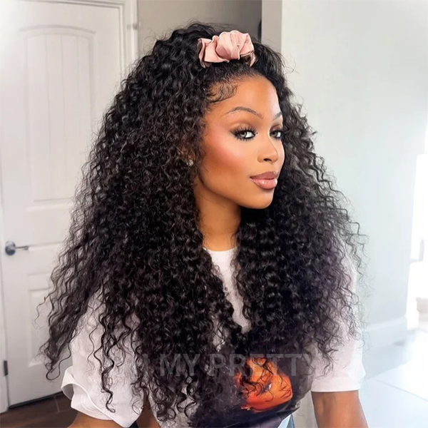 250 density water wave half wig