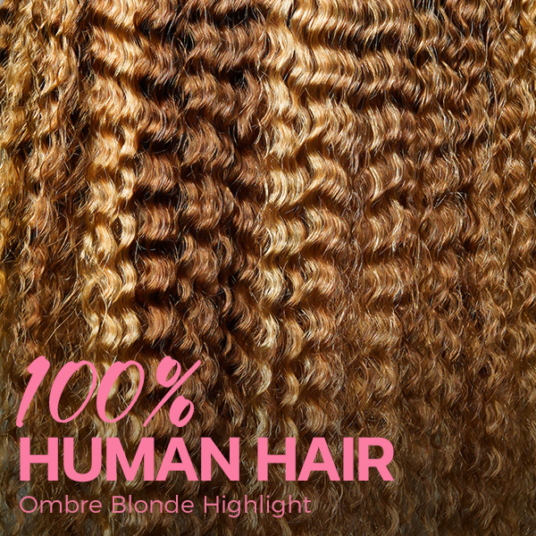 OhMyPretty Wear Go Glueless Highlight Brown Deep Wave 7x5 Lace Wig With Pre-plucked Hairline Secure 3D Dome Cap