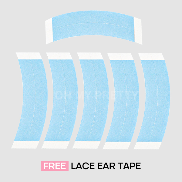 OMpretty 360 Straight Invisi Draw Strings Wear Go Glueless Pre-Bleached And Pre-Cut Lace Human Hair Wig