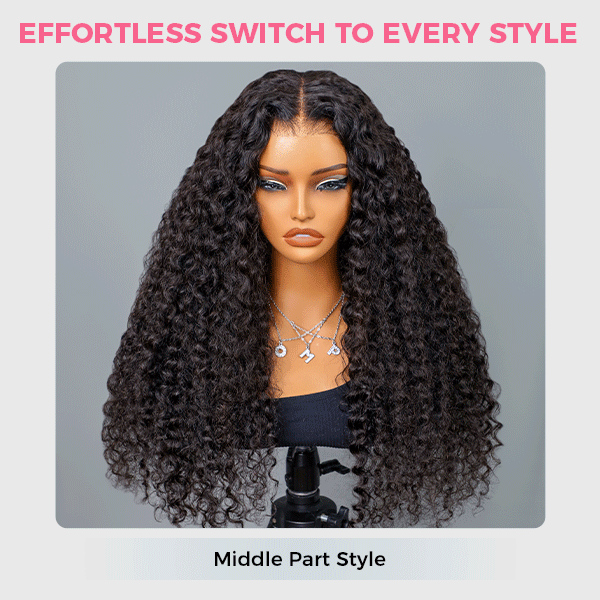 Luxury Wear Go 13x6 Water Wave Glueless Wig HD Lace Front Wig Real Ear To Ear With Invisi Draw-string Wig