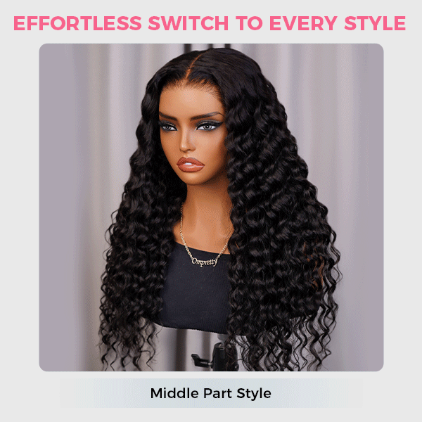 [Model Length = $145] New In Loose Curly M-Cap 9x6 Wear Go Wig Pre-Bleached Knots Loose Deep Glueless Wig