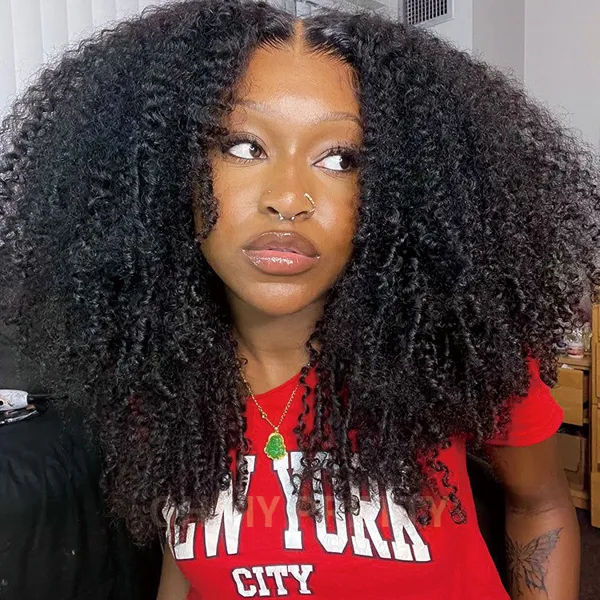20inch Wear Go Glueless 9x6 Lace Afro Curly Wig M Cap Pre Cut Lace with Natural Hairline Mini Knots Flash Sale