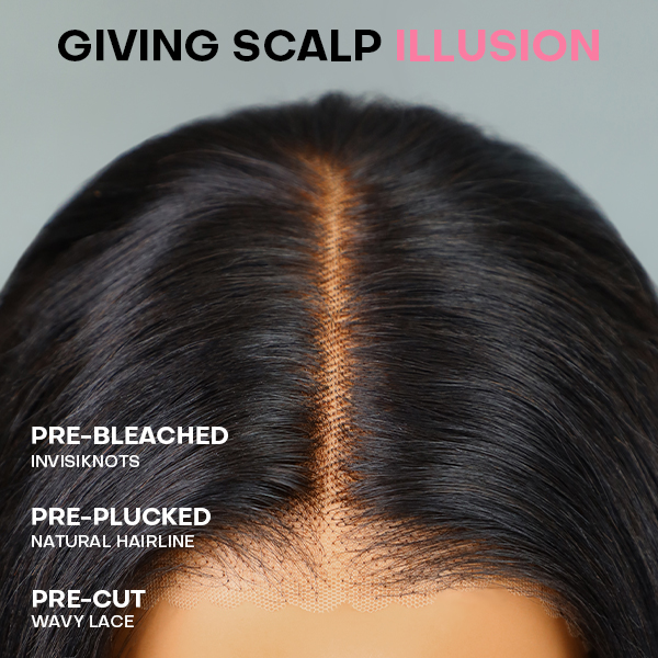 OhMyPretty M Cap Yaki Straight 9x6 Wear Go Wig Pre-Bleached Tiny Knots Glueless Wig Human Hair