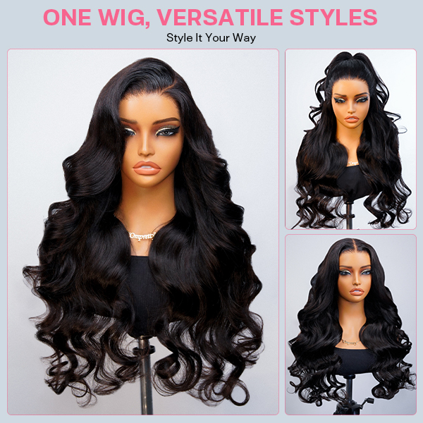Luxury Wear Go 13x6 Body Wave Glueless Wig HD Lace Front Wig With Invisi Draw-strings