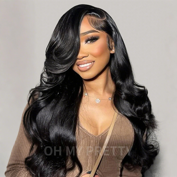 OhMyPretty Loose Wave 13*4  Lace Front Wig with Pre-plucked Edges