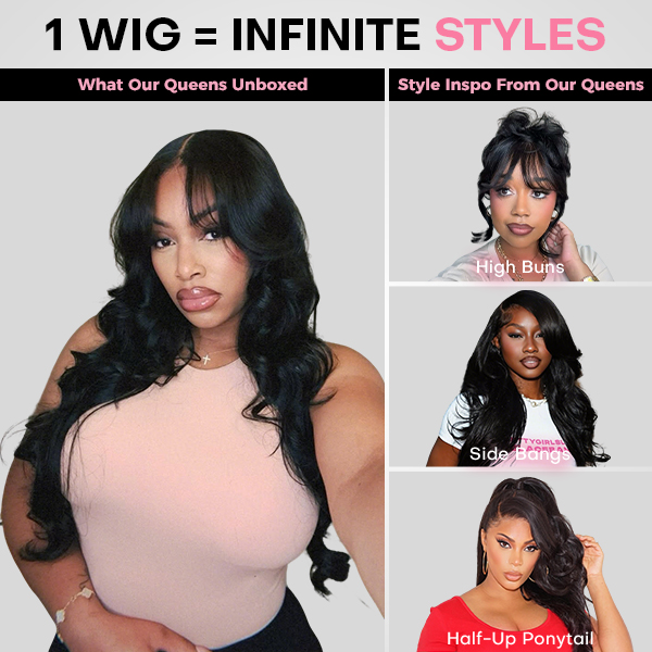 body wave m cap wigs layered