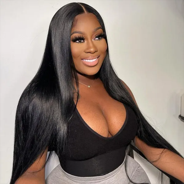 Glueless Straigh Wear Go 7x5 Lace Wig With Pre-Plucked Natual Hairline Pre-Cut Lace Tiny Knots Flash Sale