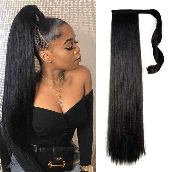 Straight Wrap Around Ponytail Human Hair Extension