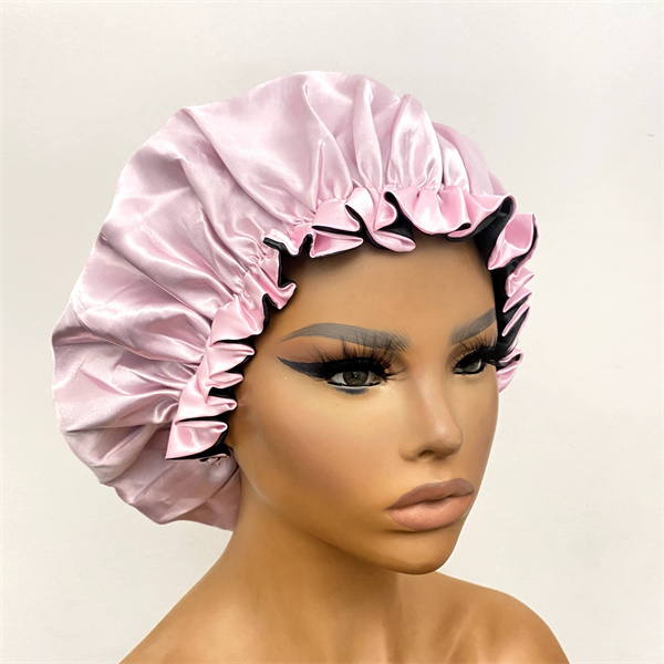Sleep Caps Stain Lined Hair Bonnets