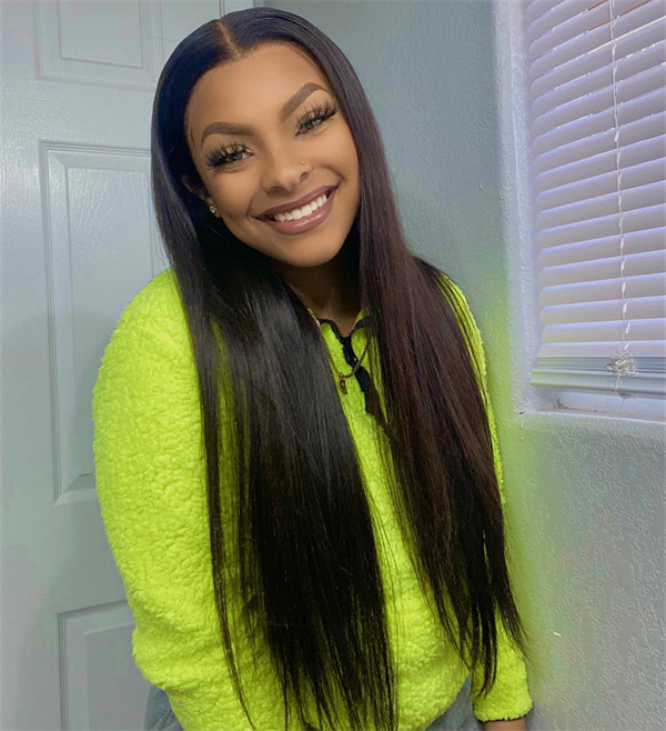 Straight Human Hair 13*6 Lace Front Wig