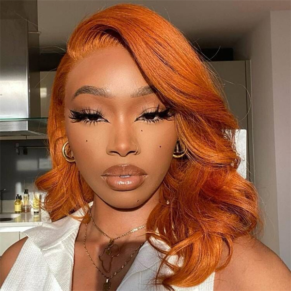 Ginger Body Wave Lace Front Wig With Pre-plucked Edges