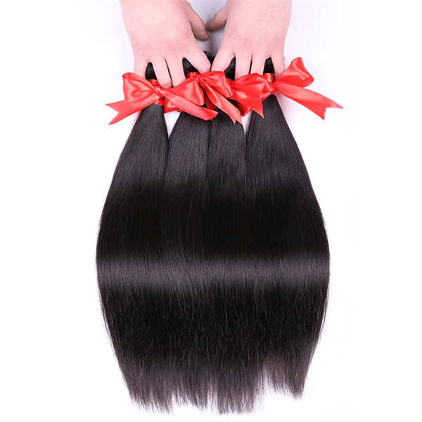 Straight Hair 4*4 Lace Closure with 3 Bundles